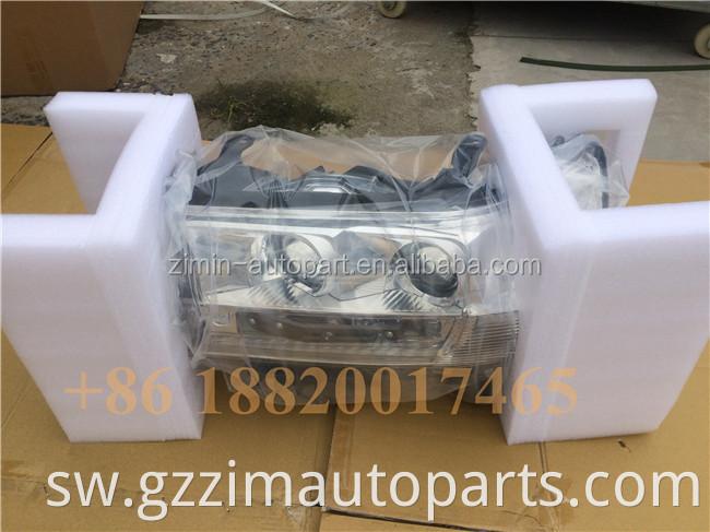 high quality Factory Sale white / black bottom Car head lamp headlight For fj200 lc200 2016 +